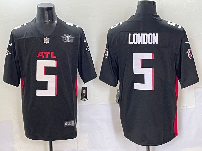 Men 2025 Atlanta Falcons #5 London Black Nike Limited NFL Jersey style 003->buffalo bills->NFL Jersey